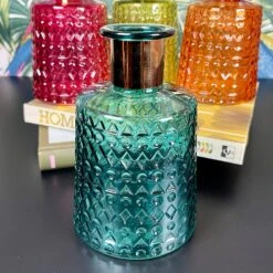 Darthome Limited Jewel Glass Coloured Vases Set Of 4 -Darthome Limited IMG E7808 editedO