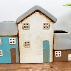 Darthome Limited Ceramic Terraced Houses Indoor Plant Pot -Darthome Limited IMG E7849 scaled