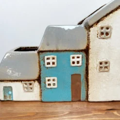 Darthome Limited Ceramic Terraced Houses Indoor Plant Pot -Darthome Limited IMG E7850 scaled