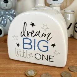 Darthome Limited Ceramic Moneybox Dream Big Little One