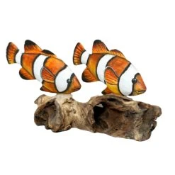Darthome Limited Clownfish On Driftwood Coral Sculpture -Darthome Limited IMG E7921copy
