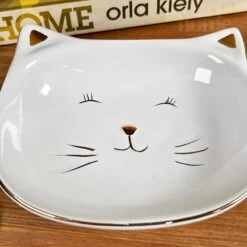Darthome Limited Glossy White Cat Face Trinket Dish -Darthome Limited IMG E8104 editedHD