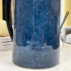 Darthome Limited Stoneware Blue Flower Jug Vase 12 Darthome Limited Stoneware Blue Flower Jug Vase -Darthome Limited IMG E8119 editedHP
