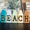 Darthome Limited Ceramic Beach Hut Bud Vase