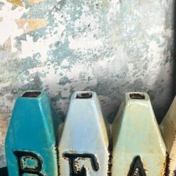 Darthome Limited Ceramic Beach Hut Bud Vase -Darthome Limited IMG E8159 editedT