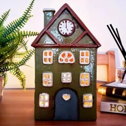 Darthome Limited Green Clock Tower House Candle Holder