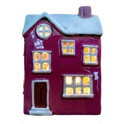 Darthome Limited Ceramic Pink Modern House Candle Lantern -Darthome Limited IMG E8182copy