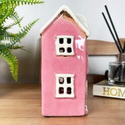 Darthome Limited Ceramic Pink Modern House Candle Lantern -Darthome Limited IMG E8216