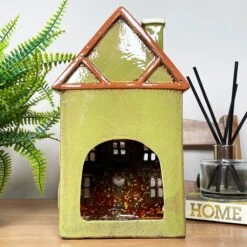 Darthome Limited Green Clock Tower House Candle Holder -Darthome Limited IMG E8238