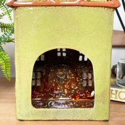 Darthome Limited Green Clock Tower House Candle Holder -Darthome Limited IMG E8239