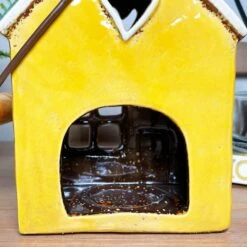 Darthome Limited Ceramic Yellow House Hanging Lantern -Darthome Limited IMG E8250