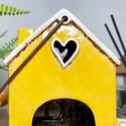 Darthome Limited Ceramic Yellow House Hanging Lantern -Darthome Limited IMG E8251