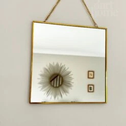 Darthome Limited Gold Square Hanging Mirror 20cm -Darthome Limited IMG E8265 editedDL