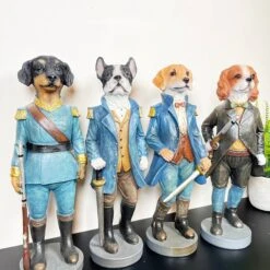 Darthome Limited Set Of 4 Military Dog Sculptures -Darthome Limited IMG E8311