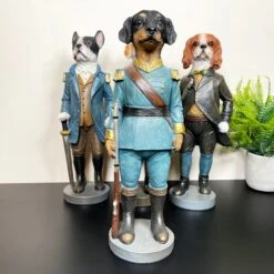 Darthome Limited Set Of 4 Military Dog Sculptures -Darthome Limited IMG E8312