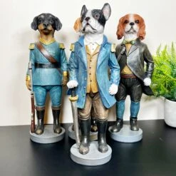 Darthome Limited Set Of 4 Military Dog Sculptures -Darthome Limited IMG E8318