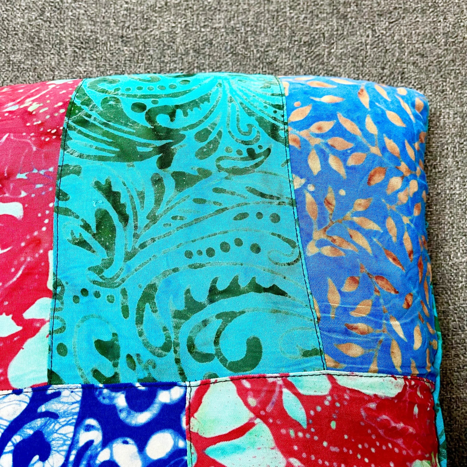 Darthome Limited Handmade Indian Patchwork Cushion Cover 40x40cm 4 Darthome Limited Handmade Indian Patchwork Cushion Cover 40x40cm - Image 4