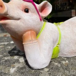 Darthome Limited Pink Pig In Bikini Ornament -Darthome Limited IMG E8350 editedE