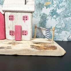 Darthome Limited Rustic Wooden Harbour Cottages Ornament -Darthome Limited IMG E8357