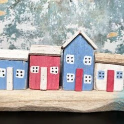 Darthome Limited Rustic Wooden Harbour Houses Ornament -Darthome Limited IMG E8369
