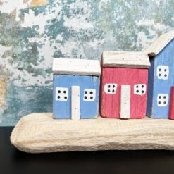 Darthome Limited Rustic Wooden Harbour Houses Ornament -Darthome Limited IMG E8370