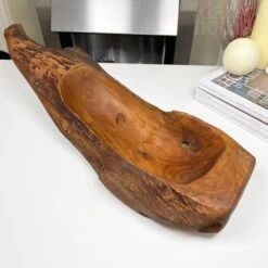 Darthome Limited Teak Root Wood Oval Log Bowl 49cm 8 Darthome Limited Teak Root Wood Oval Log Bowl 49cm -Darthome Limited IMG E8567 editedE