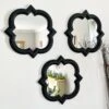 Darthome Limited Black Quarterfoil Wall Mirrors Set Of 3