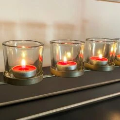 Darthome Limited Gold Multi Hurricane Candle Holder Set -Darthome Limited IMG E8923