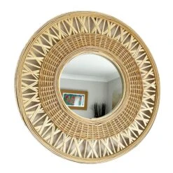 Darthome Limited Round Natural Bamboo Mirror 56cm -Darthome Limited IMG E9007copy