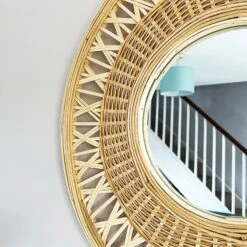 Darthome Limited Round Natural Bamboo Mirror 56cm -Darthome Limited IMG E9009