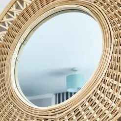 Darthome Limited Round Natural Bamboo Mirror 56cm -Darthome Limited IMG E9013