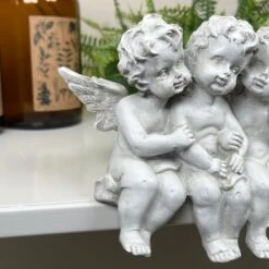 Darthome Limited White Cherub Triplets Ornament -Darthome Limited IMG E9040 editedS
