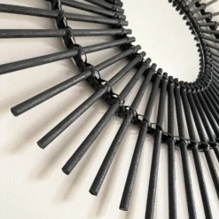 Darthome Limited Black Rattan Mirror 80cm -Darthome Limited IMG E9059