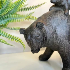 Darthome Limited Black Bear Family Lamp With White Drum Shade -Darthome Limited IMG E9088