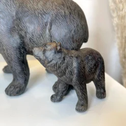 Darthome Limited Black Bear Family Lamp With White Drum Shade -Darthome Limited IMG E9090