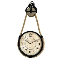 Darthome Limited Hanging Clock On Rope Pulley -Darthome Limited IMG E9093copy