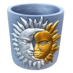 Darthome Limited Cement Sun & Moon Planter -Darthome Limited IMG E9333copy