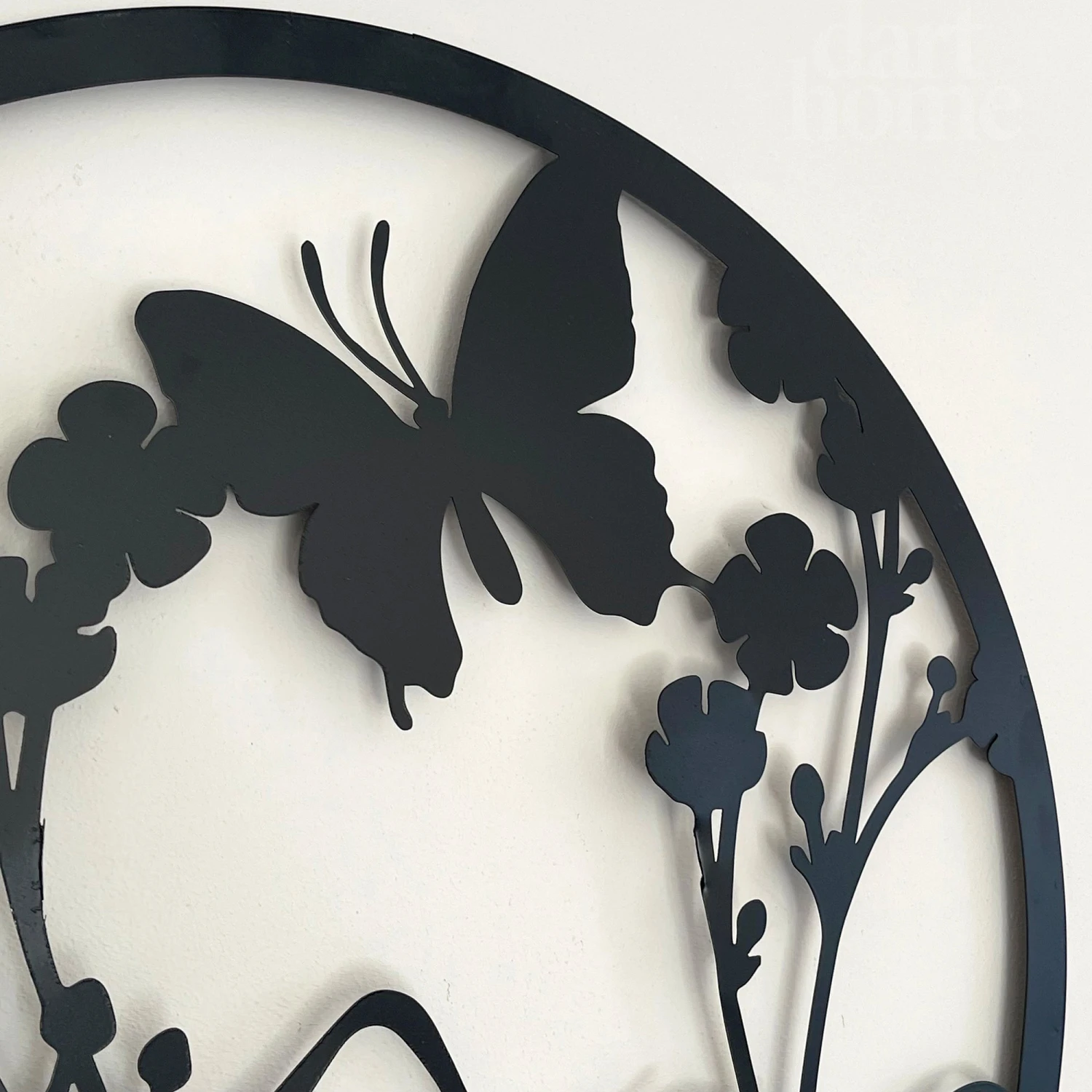 Darthome Limited Black Floral Butterfly Garden Wall Art 50cm 4 Darthome Limited Black Floral Butterfly Garden Wall Art 50cm - Image 4