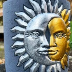 Darthome Limited Cement Sun & Moon Planter -Darthome Limited IMG E9341