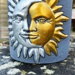 Darthome Limited Cement Sun & Moon Planter -Darthome Limited IMG E9342