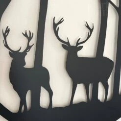 Darthome Limited Black Stags In Forest Silhouette Wall Art -Darthome Limited IMG E9345 editedAL