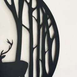 Darthome Limited Black Stags In Forest Silhouette Wall Art -Darthome Limited IMG E9347 editedAN