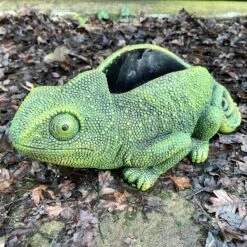Darthome Limited Cement Green Chameleon Planter
