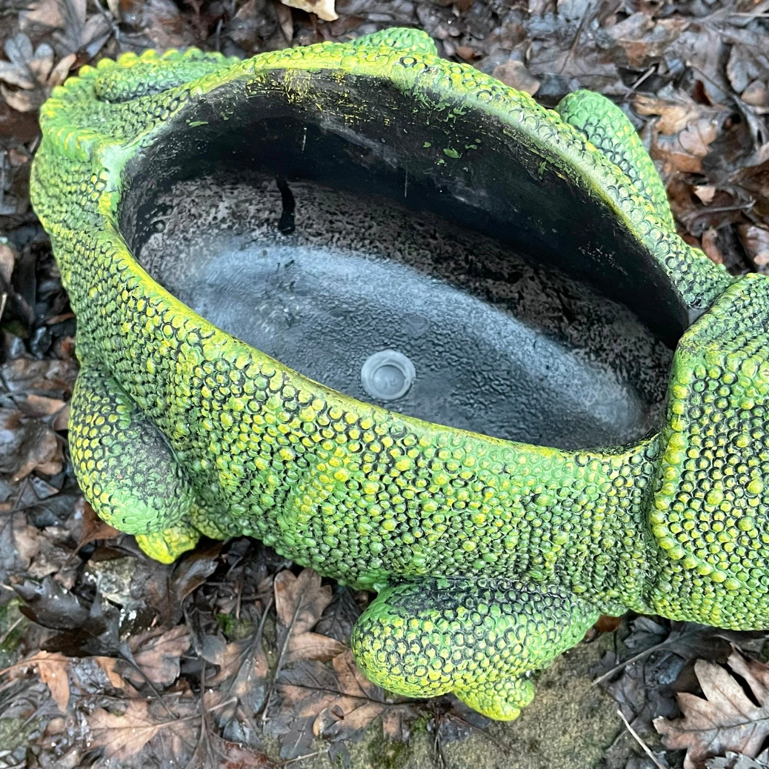 Darthome Limited Cement Green Chameleon Planter 3 Darthome Limited Cement Green Chameleon Planter - Image 3