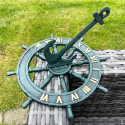 Darthome Limited Cast Iron Anchor & Ships Sail Garden Sundial 24cm -Darthome Limited IMG E9366 edited271 scaled