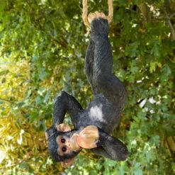 Darthome Limited Black Hanging Upside Down Monkey Ornament