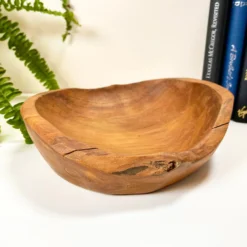 Darthome Limited Round Teak Root Wood Bowl 18cm