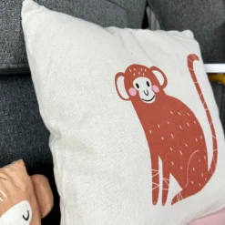 Darthome Limited Safari Childrens Cushion - Monkey -Darthome Limited IMG E9513