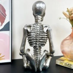 Darthome Limited Chrome Silver Meditating Skeleton Ornament 11 Darthome Limited Chrome Silver Meditating Skeleton Ornament -Darthome Limited IMG E9599 editedHQ