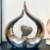 Darthome Limited Chrome Silver Love Heart Sculpture